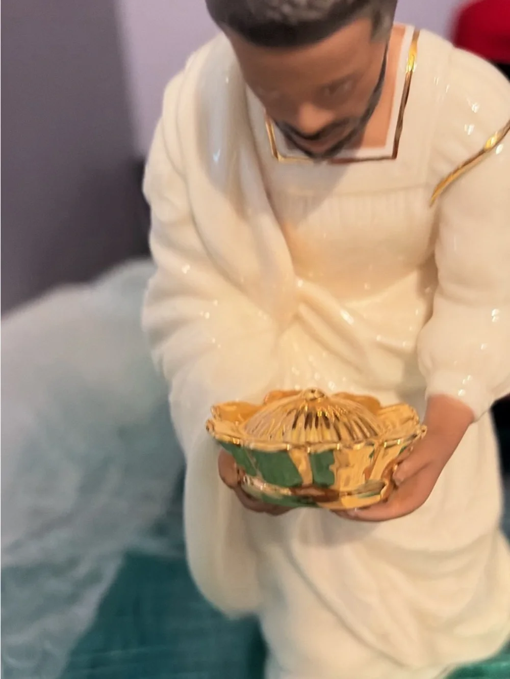 Lenox White & Gold Three Kings Porcelain Figurines